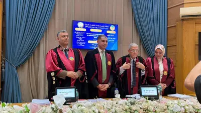 محمد مجاهد يحصل على الدكتوراه بامتياز مع مرتبة الشرف الأولى