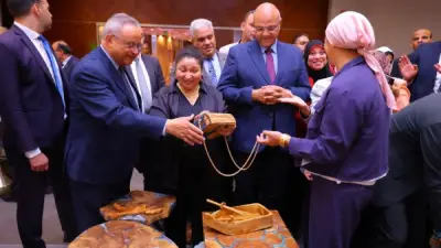 افتتاح معرض ديارنا للحرف اليدوية والتراثية بمكتبة الإسكندرية بحضور قيادات التضامن والمحافظة