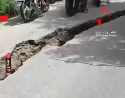 فزع وشقوق كبيرة في الأرض: أبرز اللقطات من آثار زلزال إندونيسيا المدمر