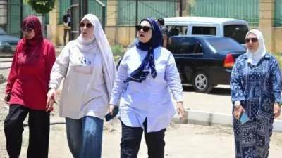 رئيس مدينة بورفؤاد تتفقد أعمال تطوير حديقة المنتزه التاريخية
