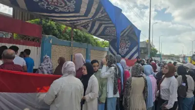 إصابة مراقبة حامل بالثانوية العامة بالمحلة ونقلها للمستشفى