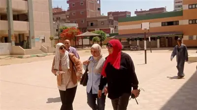 رئيس مدينة قها تتفقد لجان الثانوية العامة استعداداً للامتحانات
