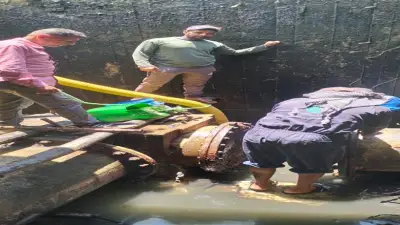 شركة مياه القناة تنهي إصلاح الخط المغذي لقرى القنطرة شرق بنجاح