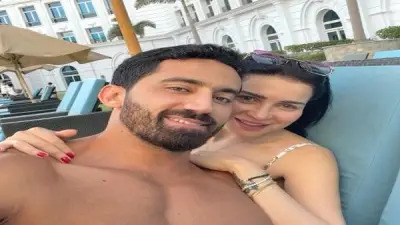 لقطات رومانسية لمي عزالدين مع زوجها تشعل السوشيال ميديا
