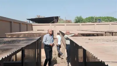 رئيس مركز سمالوط يتفقد موقع إنشاء مأوى للكلاب الضالة بالمنيا