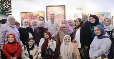 ضمن أيام البيئة الثقافية.. الشيوخ يفتتح معرض أثر أخضر بالهناجر للفنون