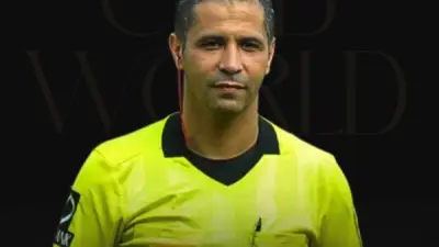 شوبير يهنئ محمود عاشور بعد اختياره حكماً لتقنية الفيديو في مباراة البرازيل وهايتي بكأس العالم