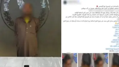 سقوط لص سرق هاتف فتاة من داخل محل تجاري بالقاهرة