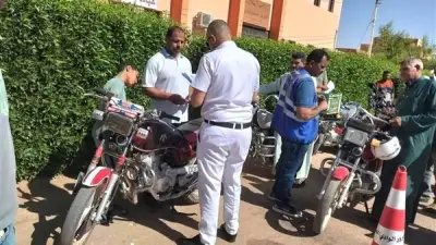 قافلة مرورية تنجز معاملات المواطنين بمركز بلاط في الوادي الجديد