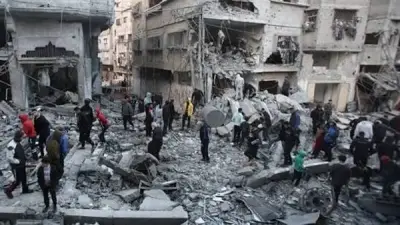 استشهاد فلسطينيين بقصف إسرائيلي شمال مخيم النصيرات وسط غزة