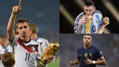من الهداف التاريخي لكأس العالم؟ ترتيب ميسي ومبابي بين الأساطير