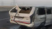 إصابة 11 شخصًا في انقلاب ميكروباص على الطريق الصحراوي الشرقي ببني سويف