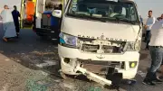 إصابة 12 شخصًا في انقلاب ميكروباص بالطريق الصحراوي الغربي في المنيا