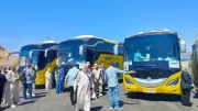 بدء أولى رحلات عودة الحج السياحي البري إلى مصر بـ 4 حافلات