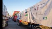 544 طنًا من المساعدات الإماراتية تدخل غزة ضمن قوافل الفارس الشهم 3