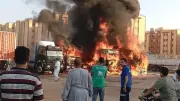إخماد حريق في جراج سيارات بمدينة 6 أكتوبر دون إصابات