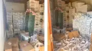 ضبط 65 ألف عبوة سجائر مهربة داخل محل ومخزن غير مرخصين بالإسكندرية ومطروح