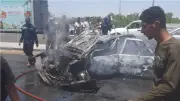 إصابة 8 أشخاص في حادث تفحم سيارة أجرة على طريق الإسماعيلية الصحراوي