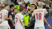 ألميرون أول لاعب يطبق عليه قانون تغطية الفم في كأس العالم 2026
