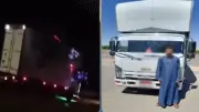 القبض على سائق سيارة نصف نقل سار عكس الاتجاه في المنيا لاختصار الطريق
