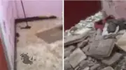 مطلقة تعود لشقة الزوجية بعد تمكينها قضائياً لتجدها كوم تراب (فيديو)