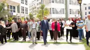 رئيس جامعة دمنهور يتابع أعمال تطوير المساحات الخضراء بالمجمع النظري
