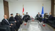 محافظ دمياط يستقبل الأنبا ماركوس ووفد الكنيسة للتهنئة بعيد الأضحى
