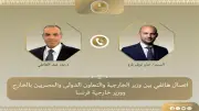 وزير الخارجية ونظيره الفرنسي يبحثان خفض التصعيد بالمنطقة