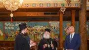 محافظ الإسكندرية وبابا الروم الأرثوذكس يزوران دير القديس سابا التاريخي