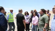 وزيرة التنمية المحلية ومحافظ البحر الأحمر يتفقدان المدفن الصحي بالغردقة وسفاجا