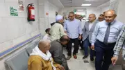 محافظ الجيزة يتفقد مستشفى شبرامنت المركزي لمتابعة الخدمات الصحية