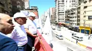رئيس الوزراء يتفقد محور محمد نجيب لربط المحاور الطولية بالإسكندرية