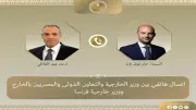 وزير الخارجية ونظيره الفرنسي يبحثان احتواء التصعيد بالمنطقة