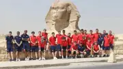 منتخب شباب روسيا يزور الأهرامات ويستمتع بالأجواء السياحية في القاهرة