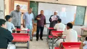 طلاب القسم العلمي بالأزهر بالإسماعيلية يؤدون امتحان النحو اليوم