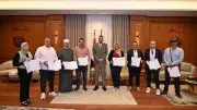 محافظ جنوب سيناء يكرم المتفوقين رياضياً ومجتمعياً تقديراً لإنجازاتهم