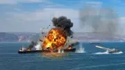 إصابة شخص وفقدان اثنين بحريق ناقلة نفط قرب مضيق هرمز