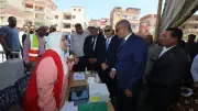 محافظ كفر الشيخ يتفقد القافلة الطبية المجانية بقرية شباس عمير