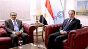 المسلماني يستقبل ضياء رشوان قبل ظهوره في برنامج من ماسبيرو