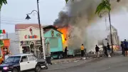 السيطرة على حريق كرفان بمنطقة الاستاد في طنطا دون إصابات