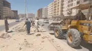 حملات نظافة مكثفة لرفع المخلفات من شوارع قرية رأس الحكمة بمطروح
