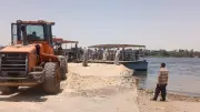 محافظ أسيوط يتابع تطوير المرسى الشرقي للعبارة النهرية بقرية مجريس في صدفا