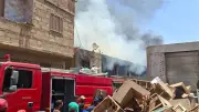 حريق بمزرعة دواجن وورشة نجارة في قرية ورورة ببنها