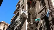 الحماية المدنية بالإسكندرية تنقذ كلبًا عالقًا في شرفة عقار بالعطارين