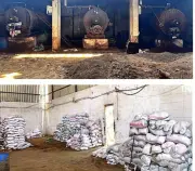 ضبط مصنع أعلاف حيوانية وداجنة مغشوشة بالمنوفية وضبط 40 طن مواد خام فاسدة