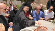 بطريرك الكاثوليك يضع حجر الأساس لمقر إداري جديد بإيبارشية أبوقرقاص