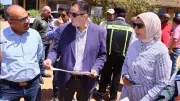 محافظ دمياط يتفقد أعمال تطوير وازدواج طريق رأس البر الغربي