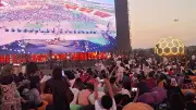 أعلام الدول تزين ساحة EFZ في العاصمة الإدارية مع انطلاق حفل افتتاح كأس العالم 2026