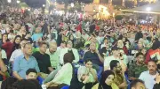 فرحة الهدف الأول لمنتخب مصر تهز إستاد المنصورة الرياضي في مباراة بلجيكا