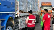 الهلال الأحمر يطلق قافلة زاد العزة 214 إلى غزة بـ2000 طن مساعدات